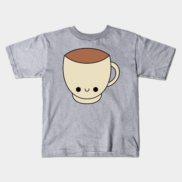 Cute Kawaii Cup Of Tea Kids T-Shirt by KawaiiByDice